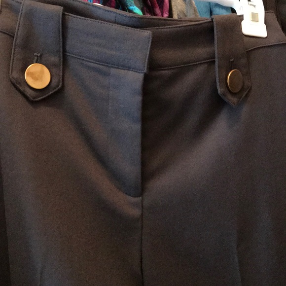 Remy Hall stretch black pants slacks wide leg - Picture 2 of 5